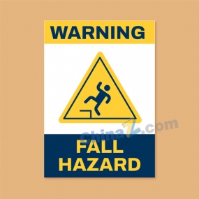 坠落危险简易告示牌矢量